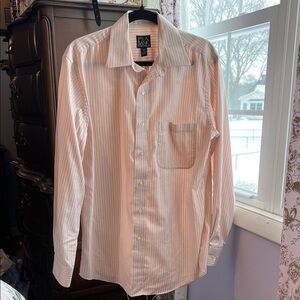 Joseph A Banks Men's Pink Striped Shirt